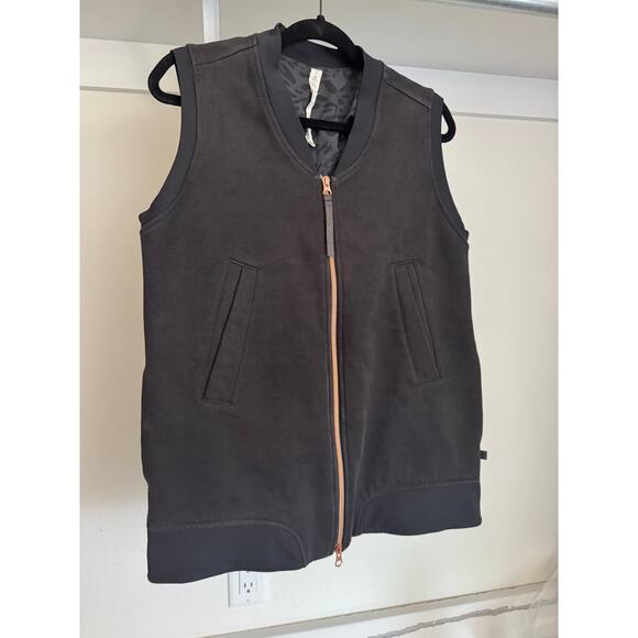 Lululemon Women's Departure Vest 6 Black Full Zip Sleeveless Casual Jacket - Picture 3 of 8